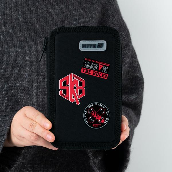 Пенал Kite 2 від., без наповнення 623 Break the Rules