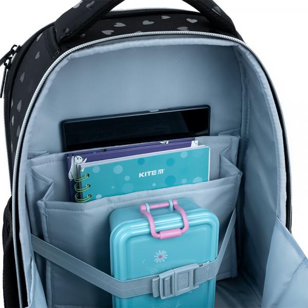 Рюкзак Kite Education каркасний 556 Black&Silver
