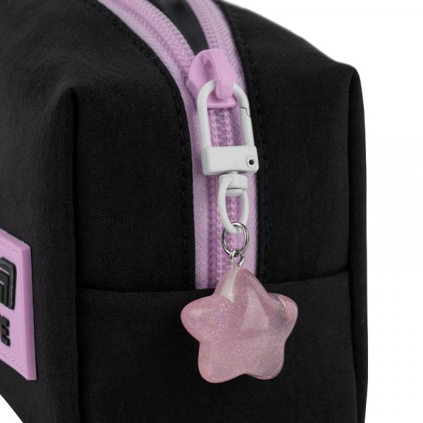 Пенал Kite 2703 HK-2 чорно-рожевий