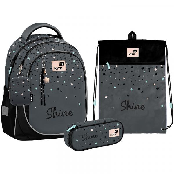 Набір рюкзак + пенал + сумка для взуття Kite 700 Shine
