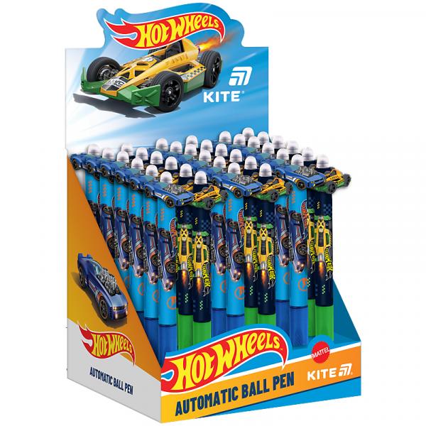 Ручка кулькова автоматична з фігуркою HW, синя