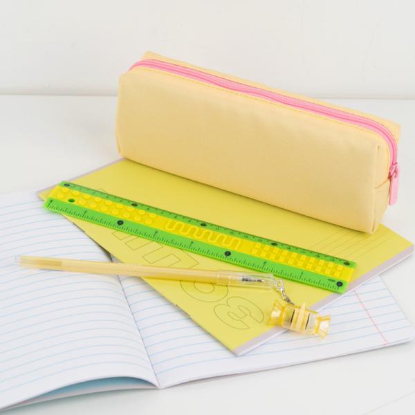 Лінійка пластикова 20см Kite Classic, зелено-жовта