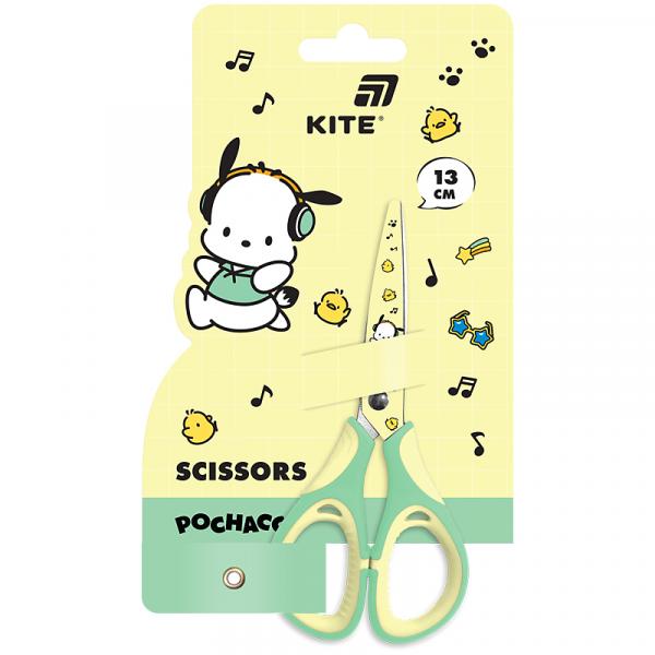 Ножиці  дитячі з гум. вставками, малюнок на лезах, 13см PC