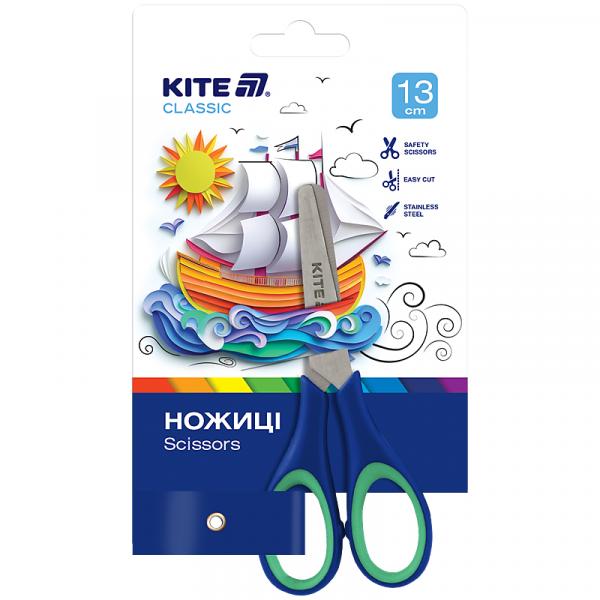 Ножиці  дитячі з гум. вставками, 13см Kite Classic