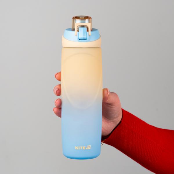Пляшечка для води 760 мл, бежево-синя