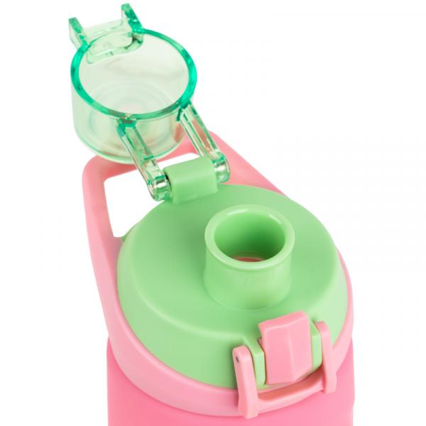 Пляшечка для води 760 мл, рожево-салатова