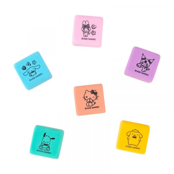 Набір гумок у пластик. боксі Hello Kitty and Friends 6 шт.,