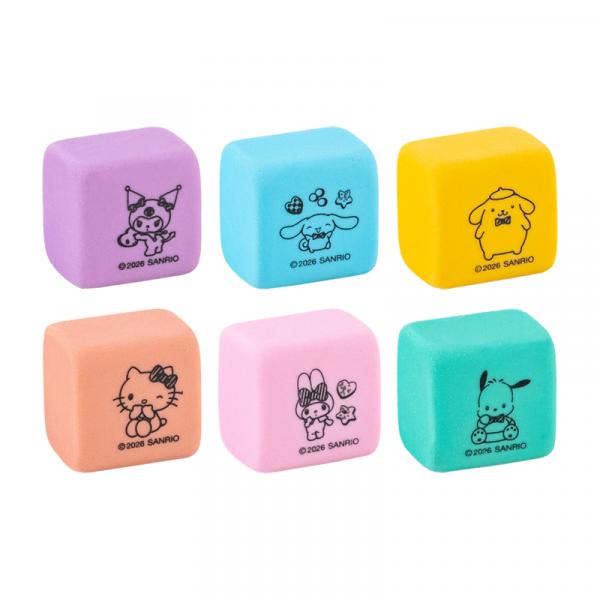 Набір гумок у пластик. боксі Hello Kitty and Friends 6 шт.,