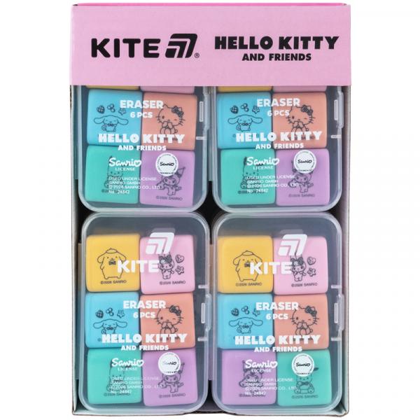 Набір гумок у пластик. боксі Hello Kitty and Friends 6 шт.,