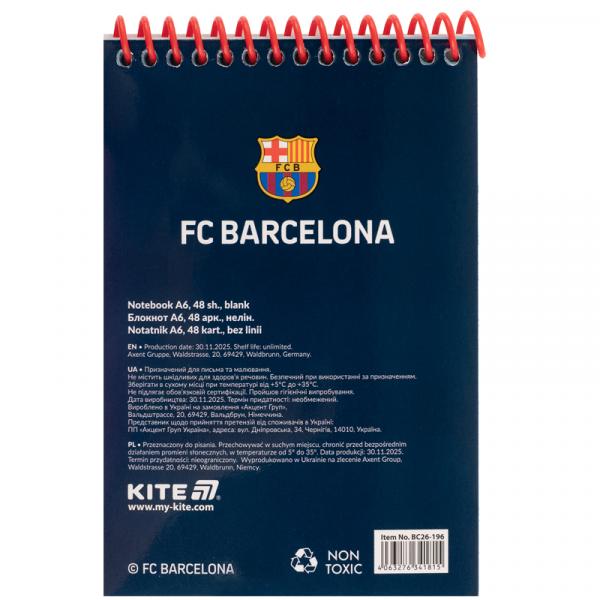 Блокнот пласт. сп., 48арк., А6 BC