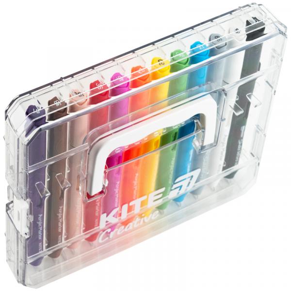 Маркери акрилові з рідкими чорнилами, 12шт Kite Creative