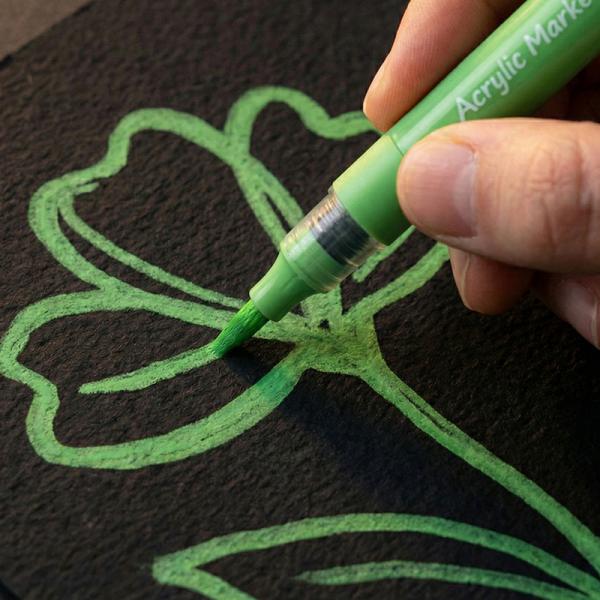 Маркери акрилові з рідкими чорнилами, 36шт Kite Creative