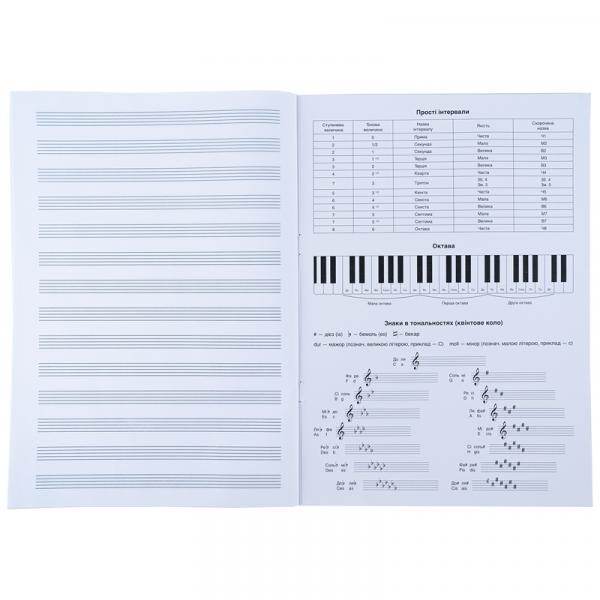 Зошит для нот А4, 20 л, SP