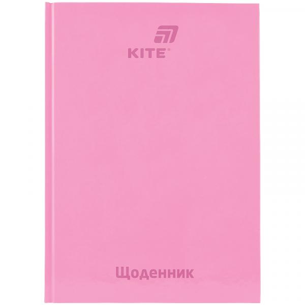 Щоденник шкільний, тверда обкл, рожевий