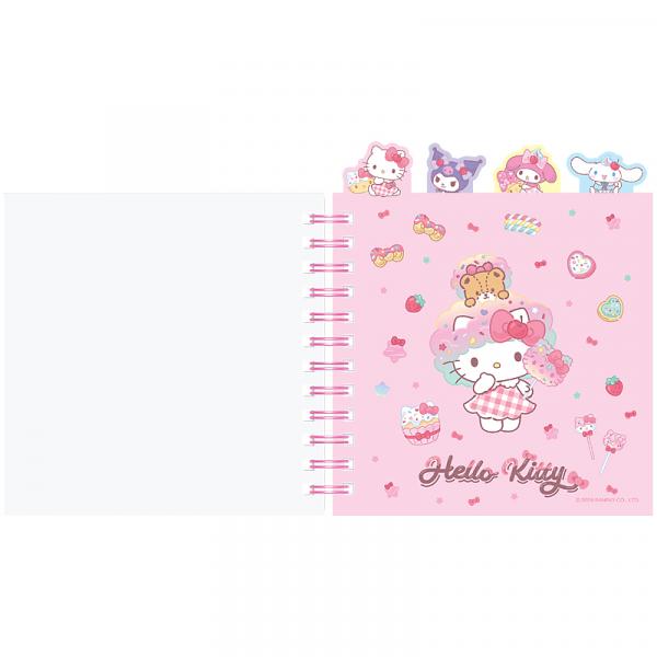 Блокнот з розділювачами на спіралі пл. обкл., 80 арк.,кл.,HK