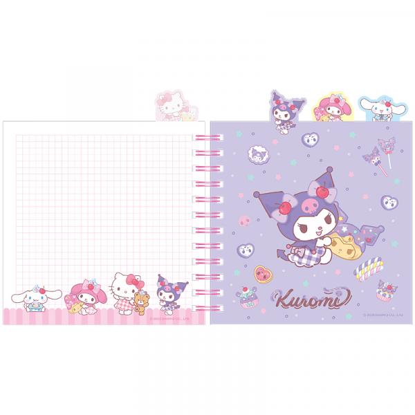 Блокнот з розділювачами на спіралі пл. обкл., 80 арк.,кл.,HK