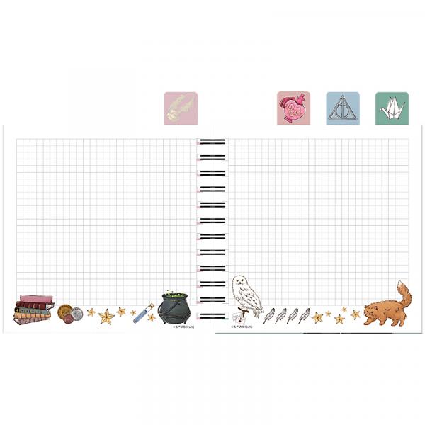 Блокнот з розділювачами на спіралі пл. обкл., 80 арк.,кл.,HP