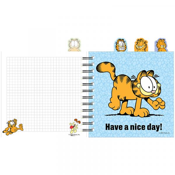 Блокнот з розділювачами на спіралі пл. обкл., 80 арк.,кл.,GF