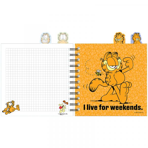 Блокнот з розділювачами на спіралі пл. обкл., 80 арк.,кл.,GF