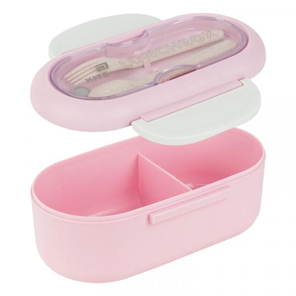 Ланчбокс з розділювачем 1000 мл, пудровий