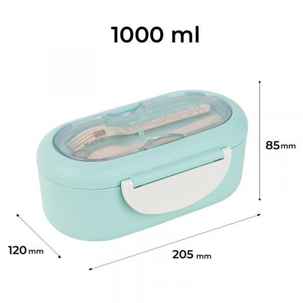 Ланчбокс з розділювачем 1000 мл, м'ятний