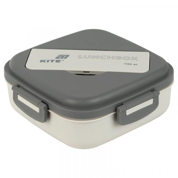 Ланчбокс з розділювачем 1100 мл, сірий