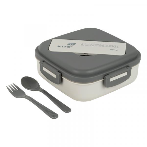 Ланчбокс з розділювачем 1100 мл, сірий