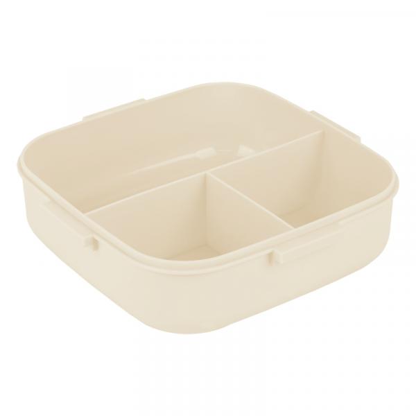 Ланчбокс з розділювачем 1100 мл, м'ятно-бежевий