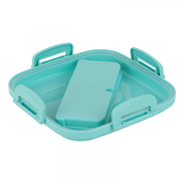 Ланчбокс з розділювачем 1100 мл, м'ятно-бежевий