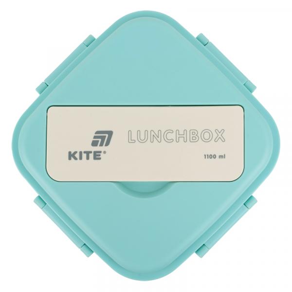 Ланчбокс з розділювачем 1100 мл, м'ятно-бежевий