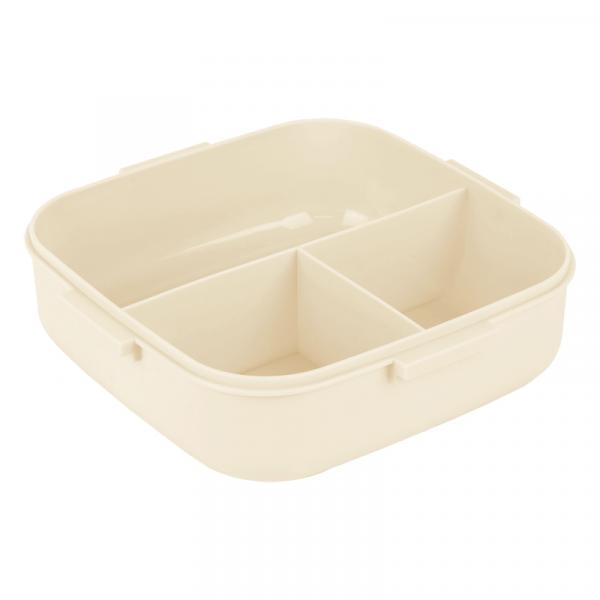 Ланчбокс з розділювачем 1100 мл, фіолетово-бежевий