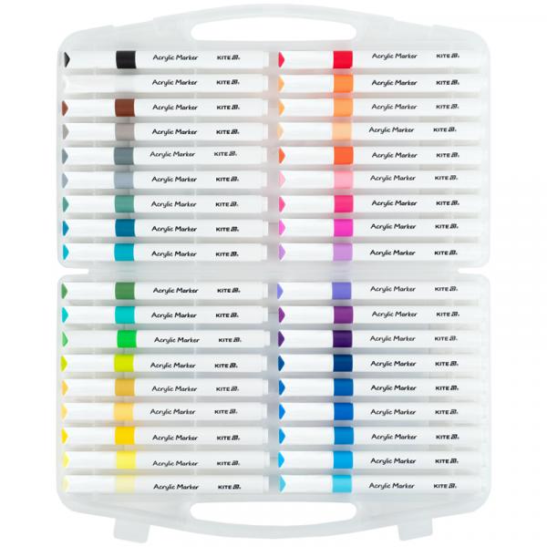 Маркери акрилові Jumbo, 36шт Kite Creative