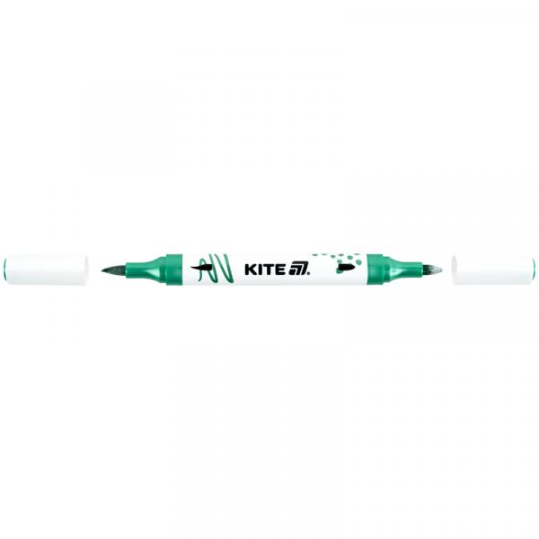 Маркери акрилові двосторонні, 6шт металік Kite Creative