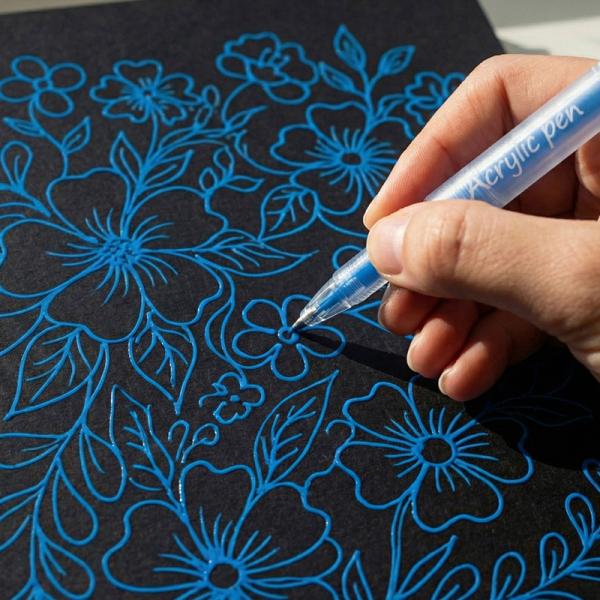 Ручки акрилові, набір 24шт Kite Creative