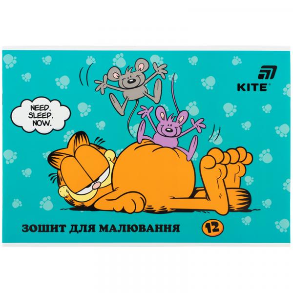 Зошит для малювання, 12 арк., скоба, гібр. лак + УФ лак,  GF