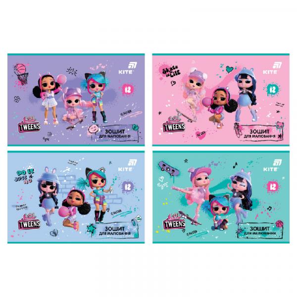 Зошит для малювання, 12 арк., скоба, гібр. лак + УФ лак, LO