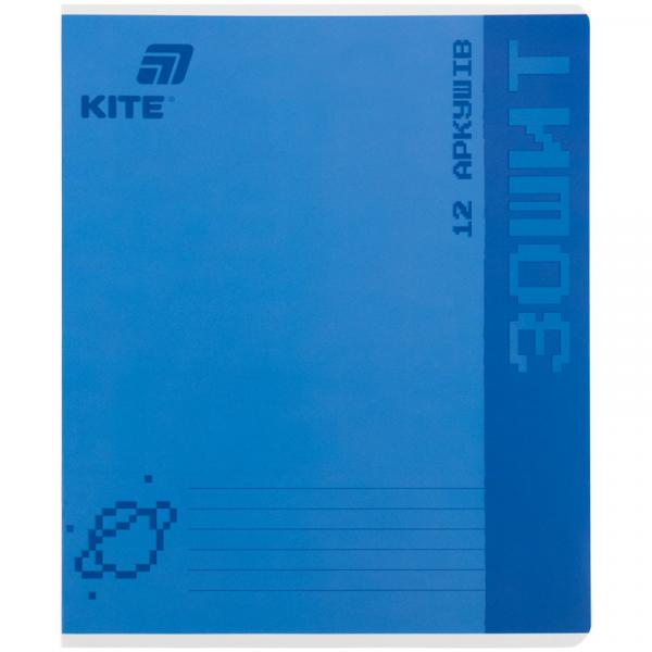 Зошит 12 арк., кл., УФ лак об'ємний, Kite One color