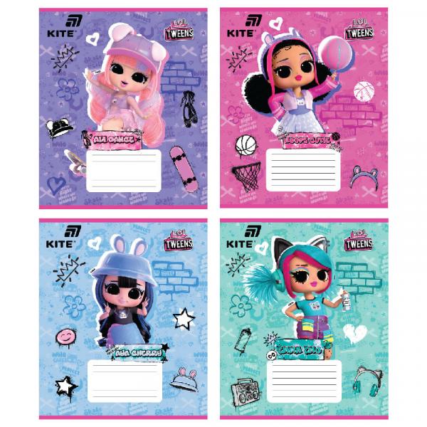 Зошит 12 арк., кос., УФ лак + глітер, LO