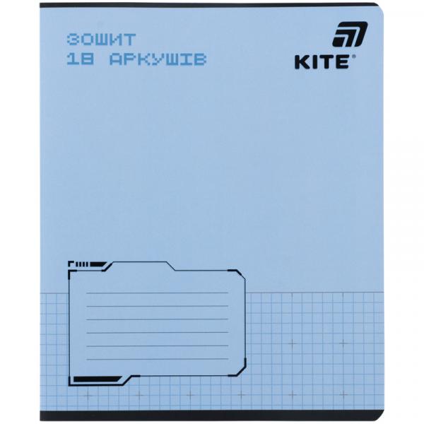 Зошит 18 арк., кл., софт тач + УФ лак, Kite One color