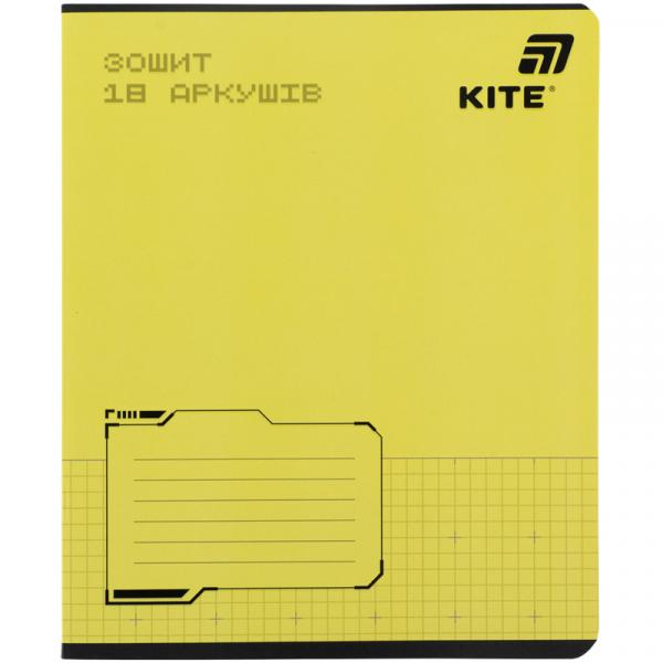 Зошит 18 арк., кл., софт тач + УФ лак, Kite One color