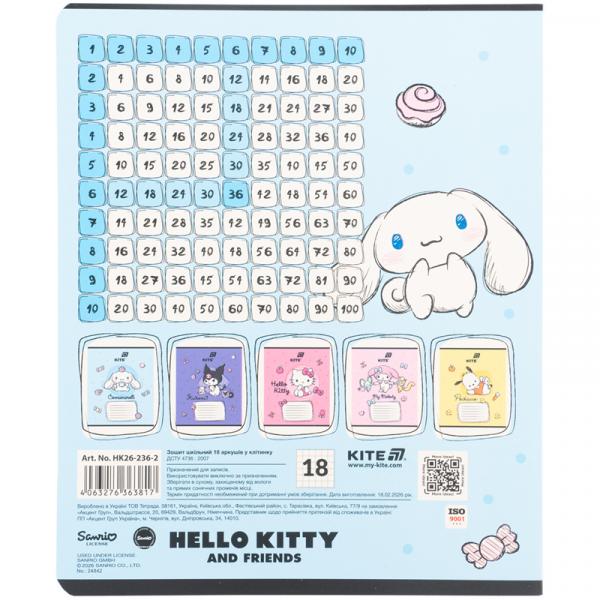 Зошит 18 арк., кл., софт тач + УФ лак, HK-2