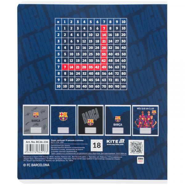 Зошит 18 арк., кл., софт тач + УФ лак, BC