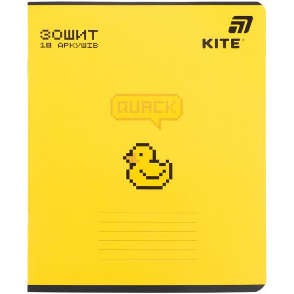 Зошит 18 арк., лін., софт тач + УФ лак об'ємний, Kite OC