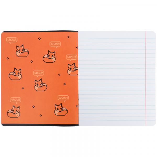 Зошит 18 арк., лін., софт тач + УФ лак об'ємний, Kite OC