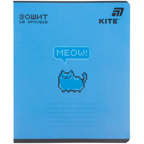 Зошит 18 арк., лін., софт тач + УФ лак об'ємний, Kite OC