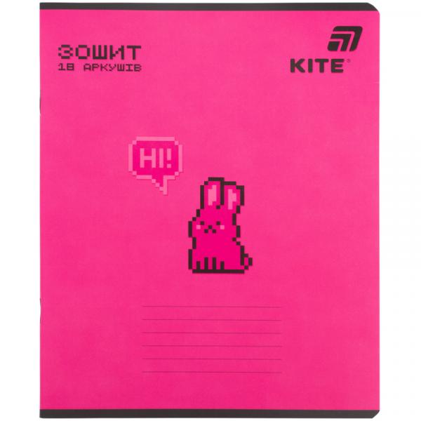 Зошит 18 арк., лін., софт тач + УФ лак об'ємний, Kite OC