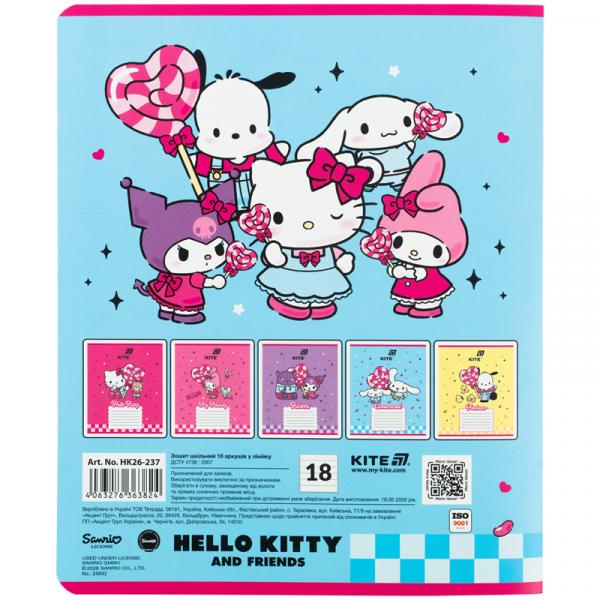 Зошит 18 арк., лін., фольга + УФ лак, HK