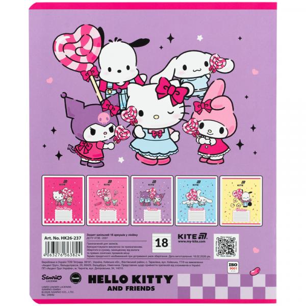 Зошит 18 арк., лін., фольга + УФ лак, HK