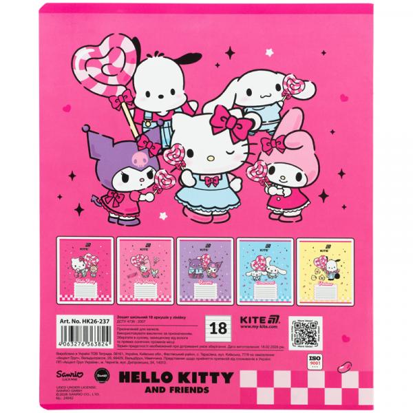 Зошит 18 арк., лін., фольга + УФ лак, HK