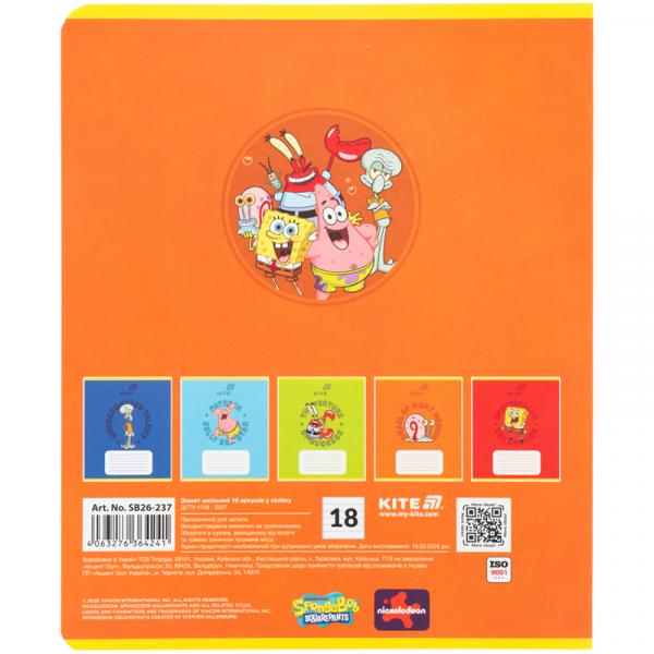 Зошит 18 арк., лін., софт тач + УФ лак об'ємний, SB